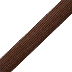 Тесьма вязаная окантовочная 22мм арт.4С-516/22с24 цв.001 коричневый