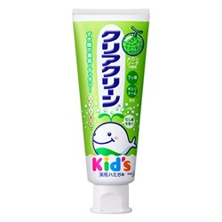 KAO Clear Clean Зубная паста детская 1-8 лет с мягкими микрогранулами, вкус дыни, туба 70 гр