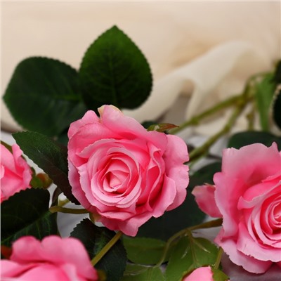 Цветы искусственные "Роза очарование" 6х77 см, розовый