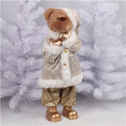Украшение Кукла Медведь-мальчик 62 см, ткань, золото ЛЬДИНКА 231369