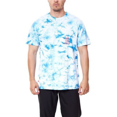 Мужская футболка Kreem Keys Tie Dye Tee с коротким рукавом в стиле Tie Dye Look 9163 Серая или синяя