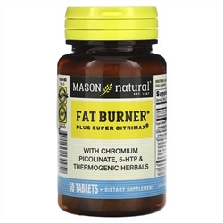 Mason Natural, Fat Burner Plus Super Citrimax, 60 таблеток