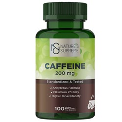 Natures Supreme Caffeine 200 mg 100 Tablet