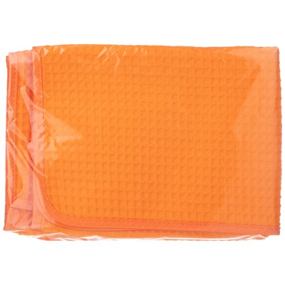 Полотенце вафельное  прямоугольное (оранжевое) 50*70