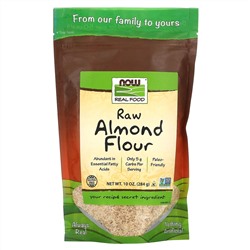 NOW Foods, Real Food, Raw Almond Flour, 10 унций (284 г)