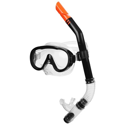 Набор для подводного плавания: маска, трубка, цвета МИКС