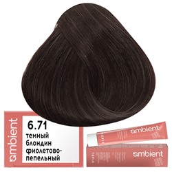 Крем-краска для волос AMBIENT 6.71, Tefia