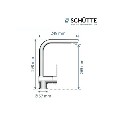 Schütte Küchenarmatur »LONDON«, mit herausziehbarem Auslauf