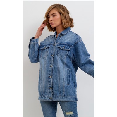 Куртка джинс F022-1330-02 l.blue