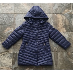 М.1850 Пальто Moncler стеганное  темно синее (146,152,158,164)