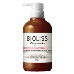KOSE Кондиционер для волос Bioliss Veganee увлажняющий, аромат розы и смородины, бут 480 мл