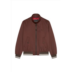 Marc O'Polo - HARRINGTON BIKER COLLAR FLAP POCKETS - Переходная куртка - бордо