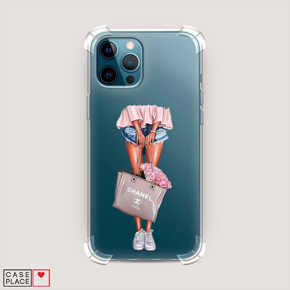 Противоударный силиконовый чехол Girl with Chanel bag на iPhone 12 Pro  купить, отзывы, фото, доставка - КАПУСТА │ Совместные покупки Краснодар,  Красно