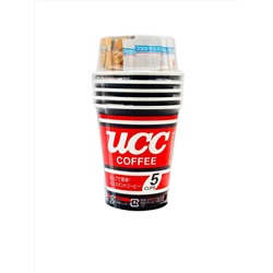 UCC Кофе 3 в 1 Mocha Blend ароматный УТРЕННИЙ От мастера, НАБОР: сухое молоко, сахар, стакан, 5 порций в стиках