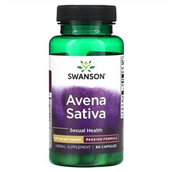 Swanson, Avena Sativa, 575 мг, 60 капсул