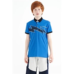 TOMMYLIFE Saks Детализированная футболка стандартного кроя с воротником-поло для мальчиков — 11154