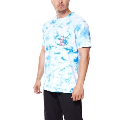 Мужская футболка Kreem Keys Tie Dye Tee с коротким рукавом в стиле Tie Dye Look 9163 Серая или синяя