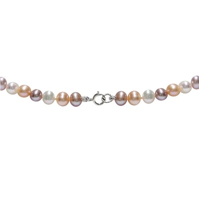 Collar - plata 925 - perlas de agua dulce - Ø de la perla: 4.5 - 5.5 mm
