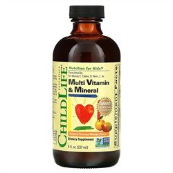 ChildLife Essentials, Essentials, Multi Vitamin & Mineral, Natural Orange/Mango, 8 fl oz (237 ml)