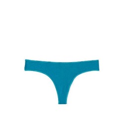 Logo Trim Cotton Thong Panty