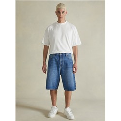 Bermuda in denim baggy fit