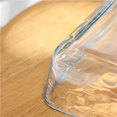 Кастрюля квадратная для запекания из жаропрочного стекла Borcam, 1 л