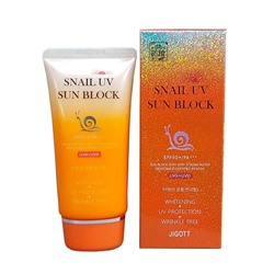 Солнцезащитный крем с муцином улитки  Block Cream SPF50+ PA+++