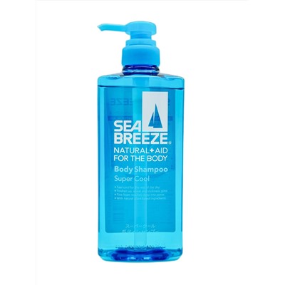 SHISEIDO Гель для душа SEA BREEZE СУПЕР охлаждающий дезодорирующий аромат мяты 600 мл бутылка с дозатором