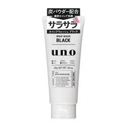 SHISEIDO Пенка для умывания UNO мужская с древесным углем для нормальной и жирной кожи, 130 гр., туба