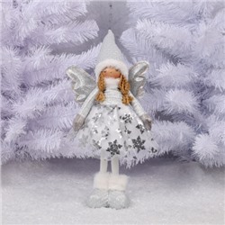 Украшение Кукла Девочка-ангел 44 см, пластик, текстиль, подсветка ЛЬДИНКА 217507