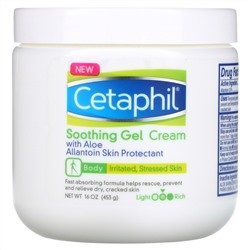 Cetaphil, Soothing Gel Cream with Aloe, Medium, Fragrance Free, 16 oz (453 g)