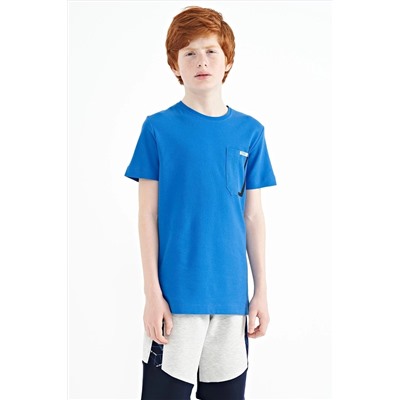 TOMMYLIFE Футболка Saks с карманами и круглым вырезом стандартного кроя для мальчика — 11120