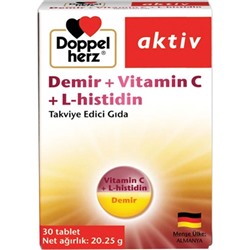 Doppelherz Aktiv Demir Vitamin C L-Histidin 30 Tablet