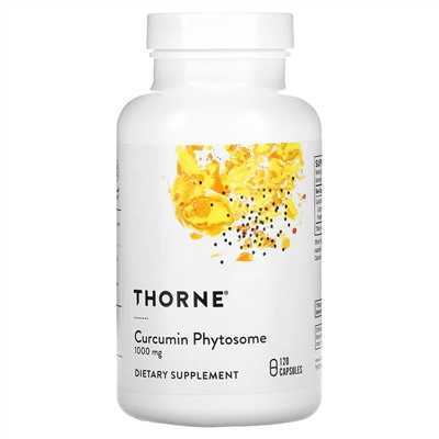 Thorne, фитосомы куркумина, 1000 мг, 120 капсул