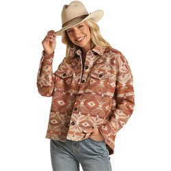 Rock and Roll Cowgirl Boxy Shirt Jacket RRWO92R03R