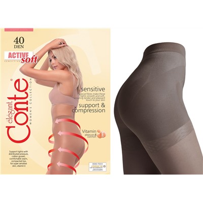 Колготки корректирующие Active Soft 40den графит