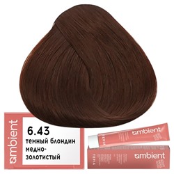Крем-краска для волос AMBIENT 6.43, Tefia