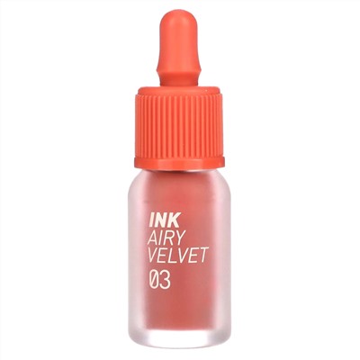 Peripera, Тинт для губ Ink Airy Velvet, 03 коралловый, 4 г (0,14 унции)