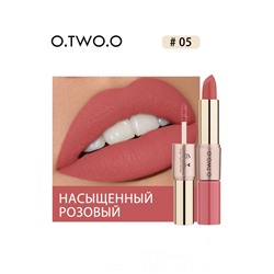 Матовая губная помада O.TWO.O Rose Gold 2in1 3.5g Цвет №05 арт. N9107