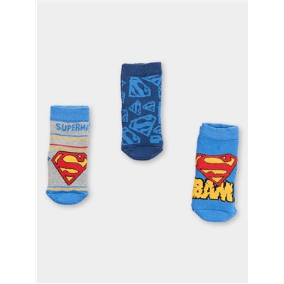 Supermino Superman Licensed Baby Boy 3 пары носков-полотенец 20520