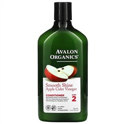 Avalon Organics, Кондиционер, для гладкого блеска, шаг 2, яблочный уксус, 312 г (11 унций)