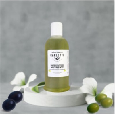 Питательная ванна для душа Carletti с оливковым маслом – флакон 250 мл.