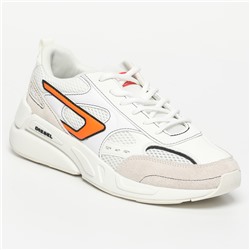 Sneakers Serendipity - logo - blanco y naranja - suela: 4,5 cm