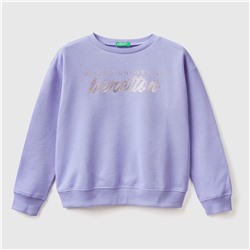 Sweatshirt - 100% Baumwolle - Lavendelfarben
