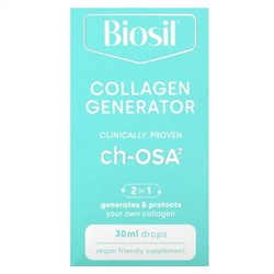 BioSil, Collagen Generator, средство для стимулирования производства коллагена, 30 мл, капли