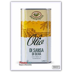 Оливковое масло SANTANGELO Для жарки Рафинированное (Pomace) 1 литр в ж/б