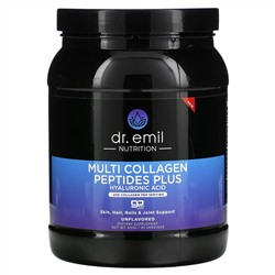 Dr. Emil Nutrition, Multi Collagen Peptides Plus, без добавок, 663 г