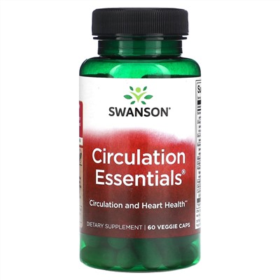 Swanson, Circulation Essentials, 60 растительных капсул