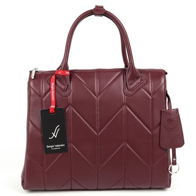 Женская кожаная сумка Sergio Valentini SV-SZ702B Бордо
