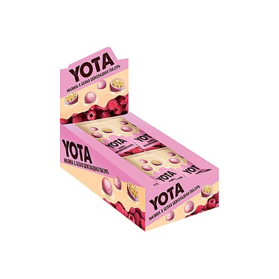 «Yota», драже хрустящий шарик в малиновой глазури, 40 г
